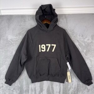 Essentials Fear Of God Hoodie 1977 Color Iron Size XXS Half-size Oversized NWT